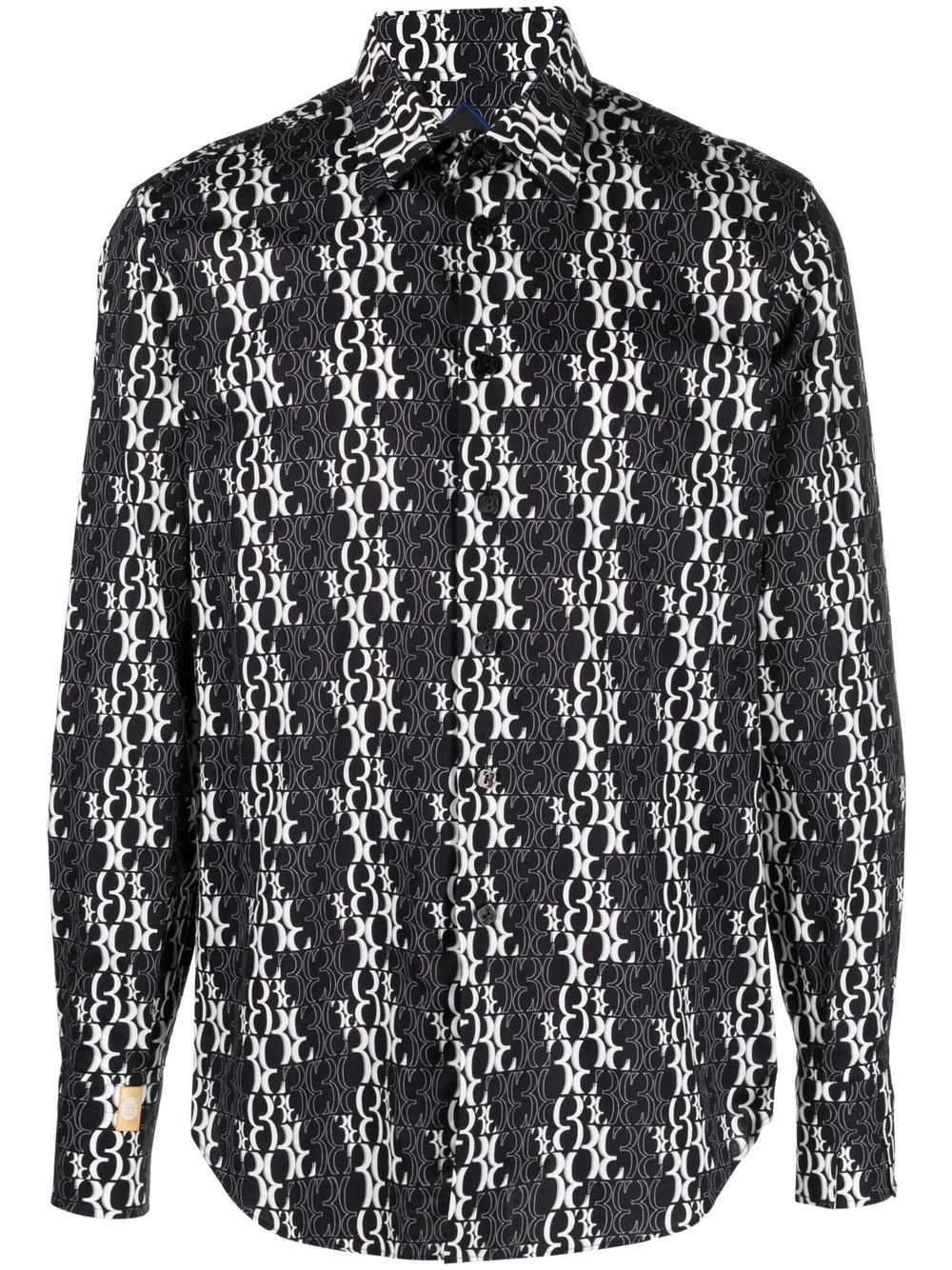 

Billionaire monogram-print long-sleeve shirt - Black