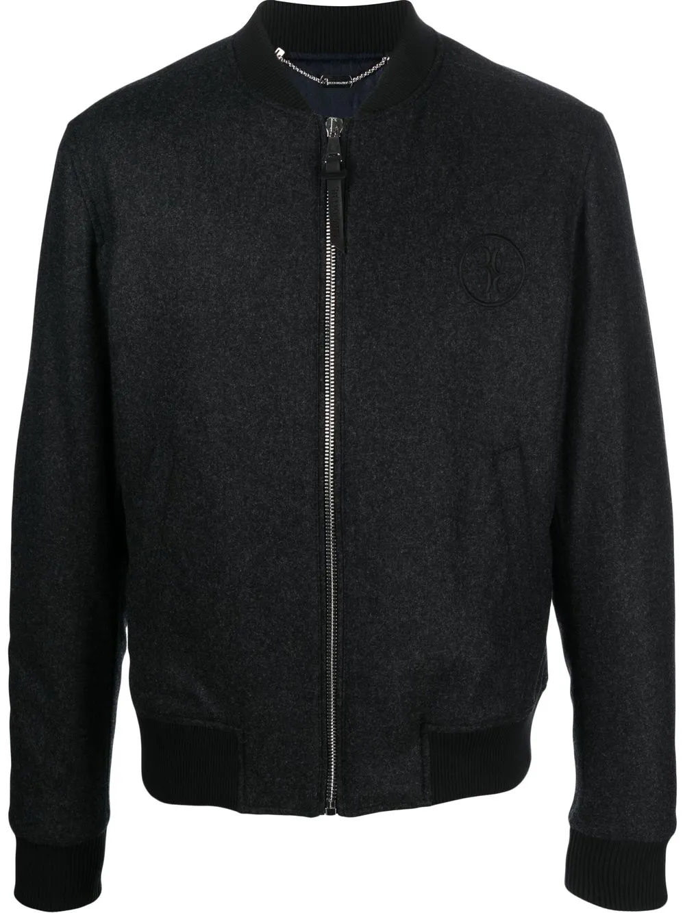 

Billionaire embroidered-logo bomber jacket - Black