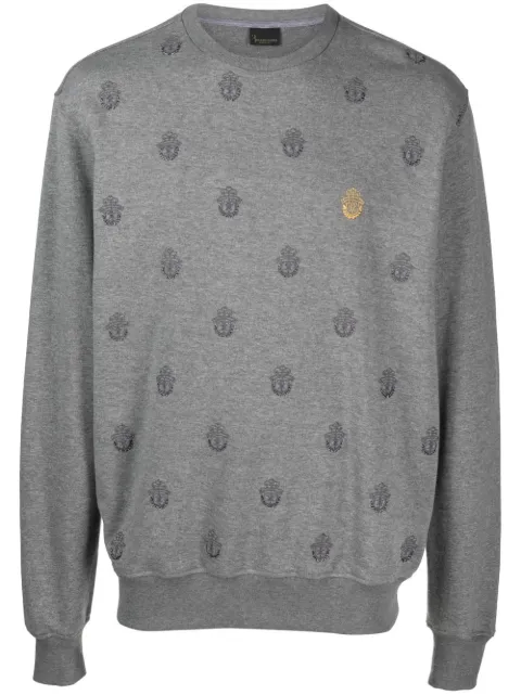 Billionaire logo-print cotton sweatshirt