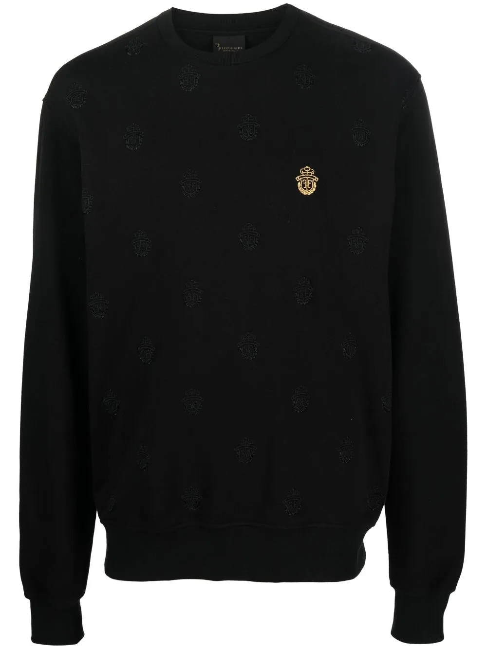 embroidered-logo sweatshirt