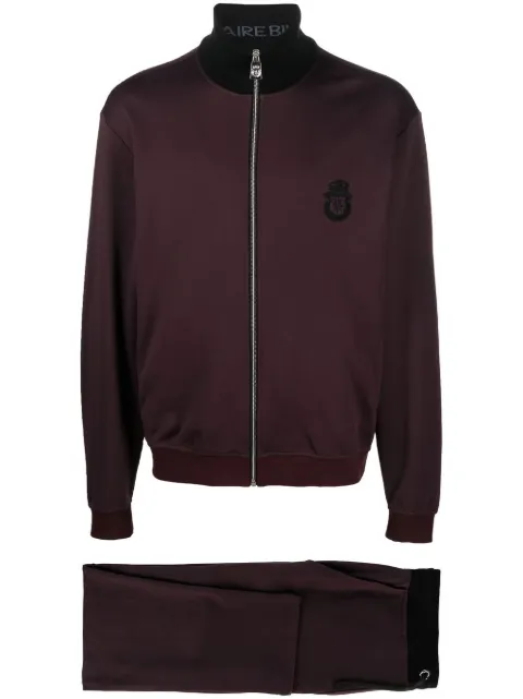 Billionaire embroidered-logo tracksuit set