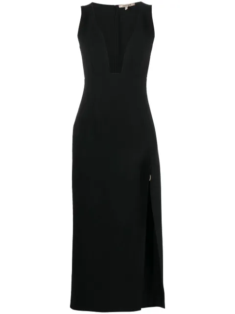 Roberto Cavalli V-neck side-slit dress