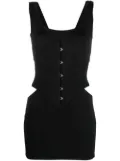 Roberto Cavalli cut-out corset mini dress - Black