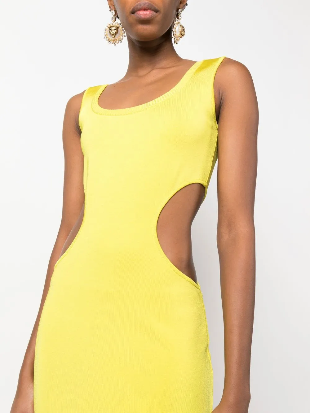 ROBERTO CAVALLI CUT-OUT DETAIL MINI DRESS