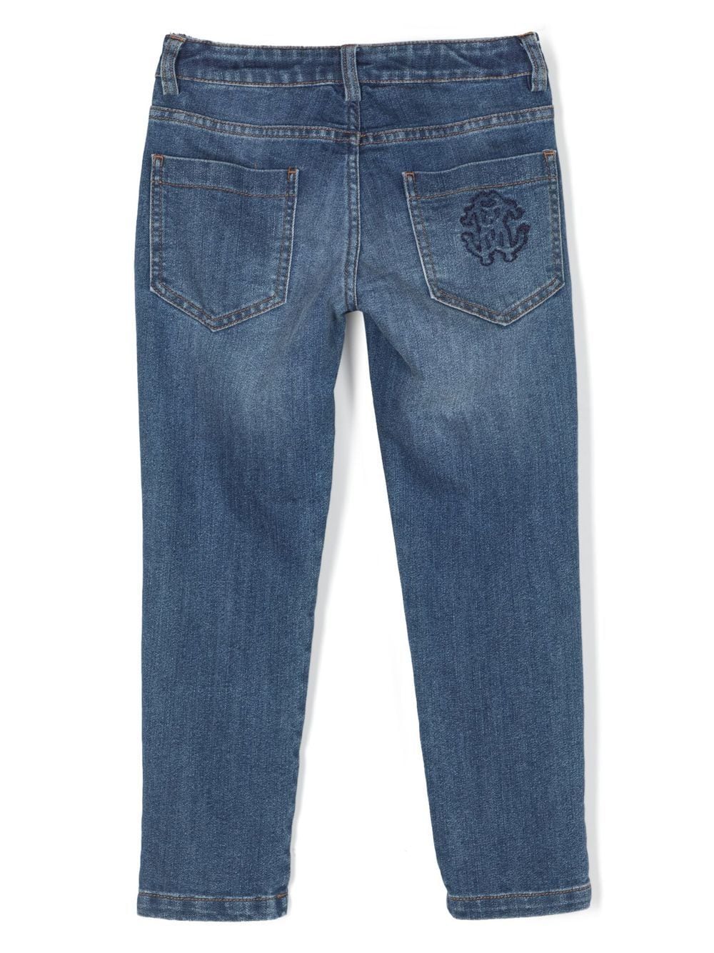 Roberto Cavalli Junior Jeans met borduurwerk - Blauw
