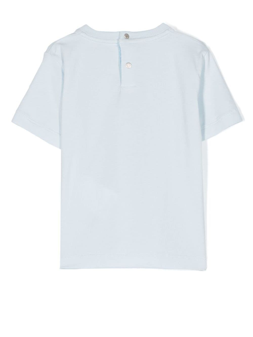 Roberto Cavalli Junior T-shirt met monogramprint - Blauw
