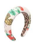 Roberto Cavalli Junior butterfly-motif illustrated headband - Pink