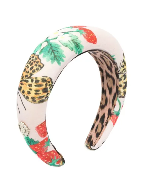 Roberto Cavalli Junior butterfly-motif illustrated headband