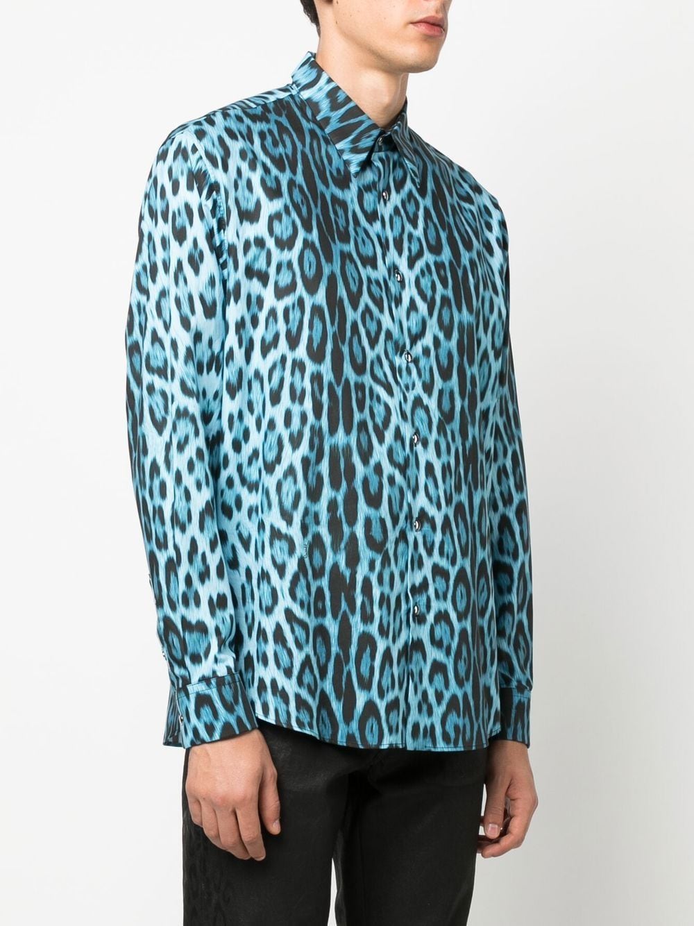 Jaguar-Print Cotton T-Shirt  Roberto Cavalli T-Shirts & Jersey Shirts