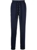 Roberto Cavalli snake-motif monogram trackpants - Blue