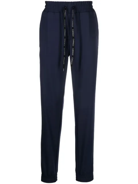 Roberto Cavalli snake-motif monogram trackpants