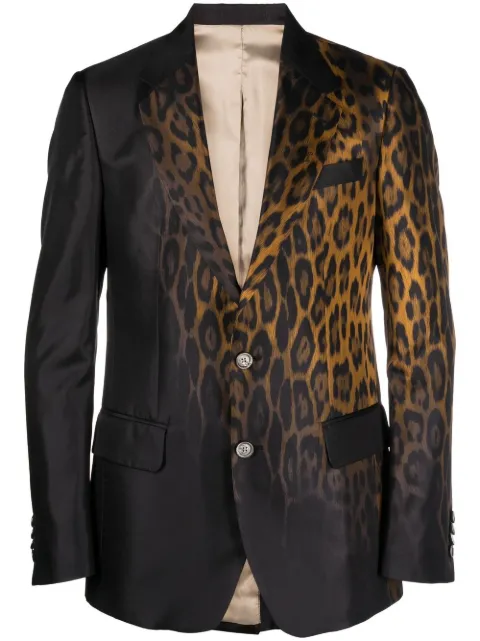 Roberto Cavalli blazer de vestir con animal print