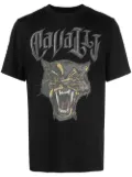 Roberto Cavalli Panther-print cotton T-shirt - Black