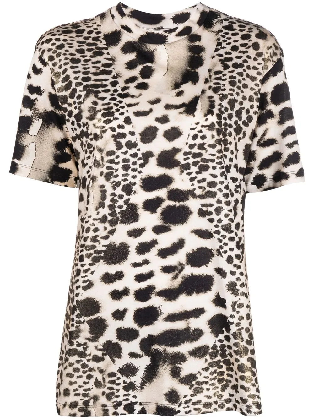 

Roberto Cavalli playera con animal print - Neutro