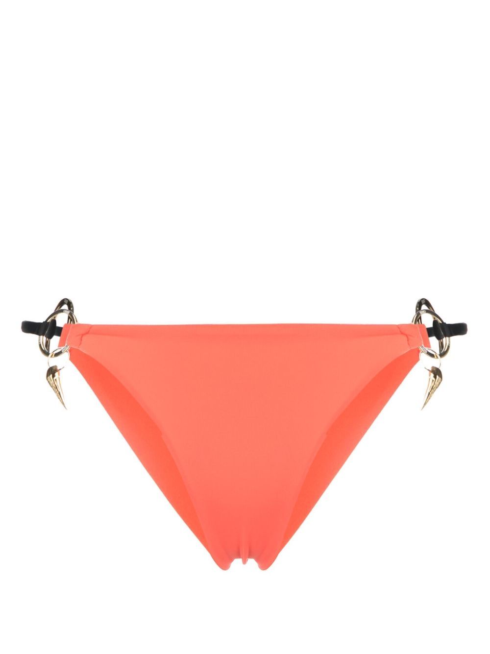 Roberto Cavalli tiger-tooth charm bikini briefs - Orange