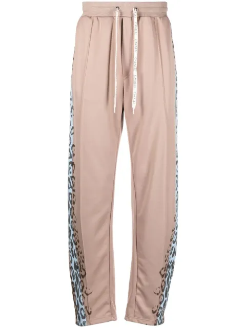 Roberto Cavalli leopard print track pants