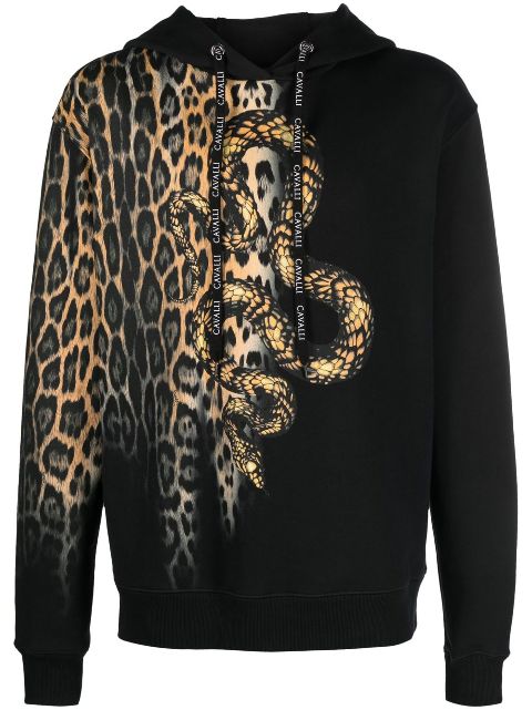 Roberto Cavalli animal motif crew neck sweatshirt