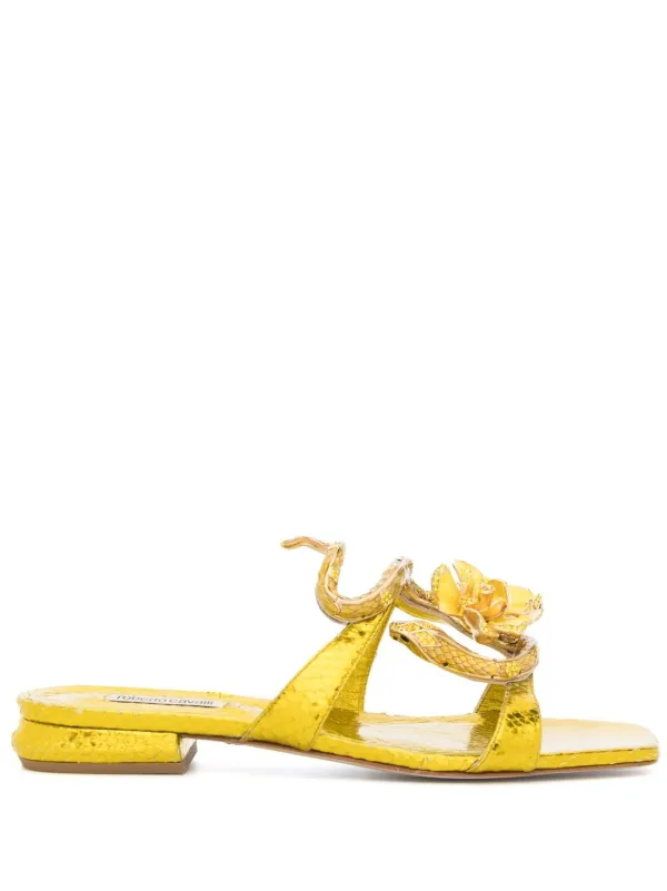 Roberto cavalli flat store sandals