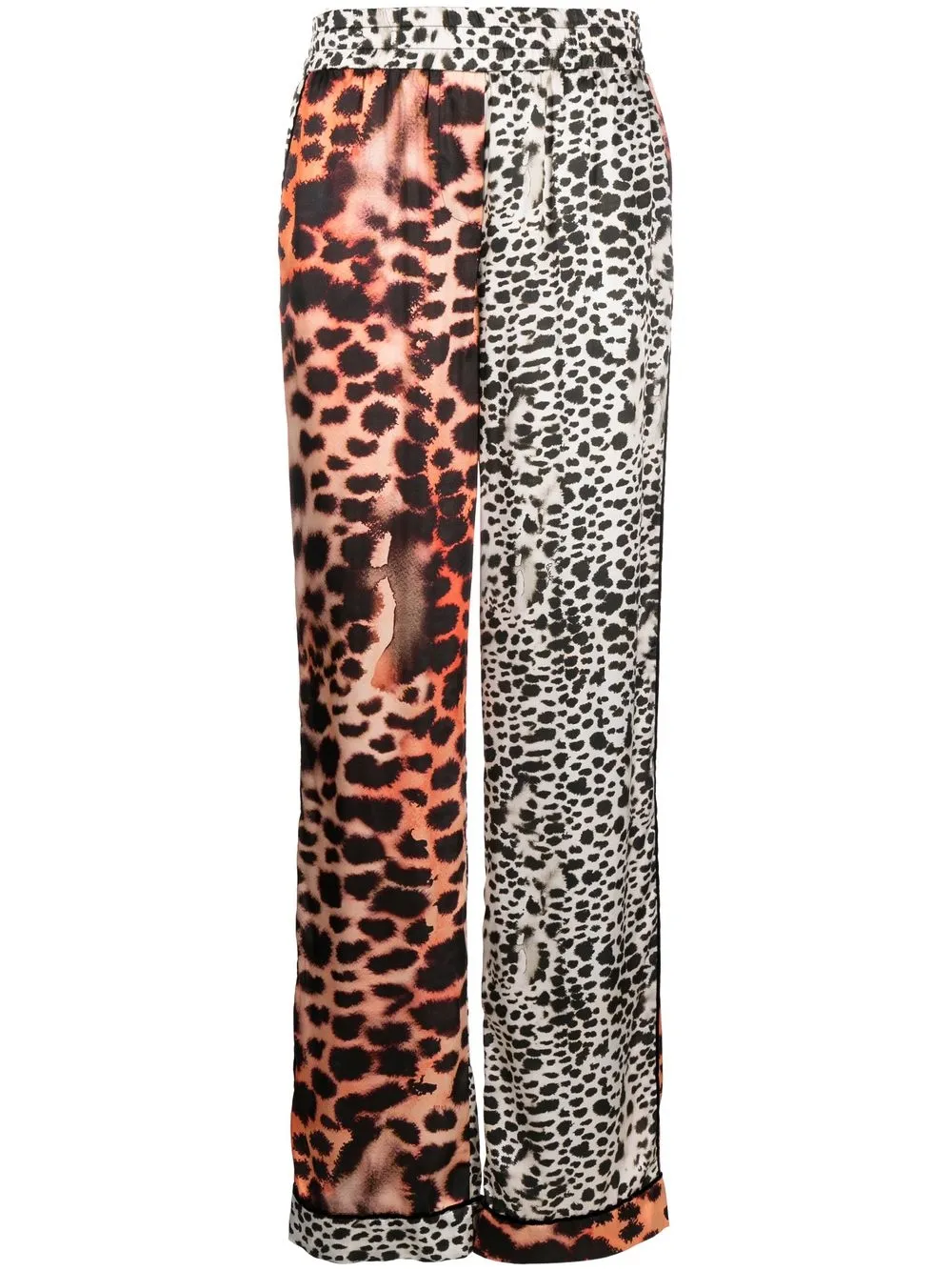 

Roberto Cavalli leopard print panelled trousers - Neutrals