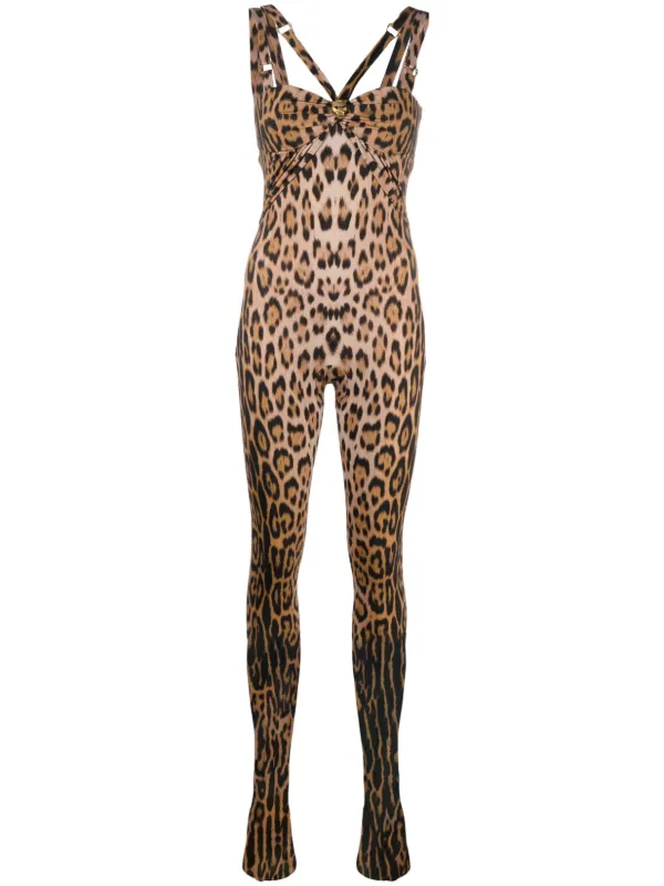 Leopard one store piece jumpsuit