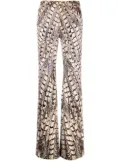 Roberto Cavalli flared animal-print jeans - Neutrals