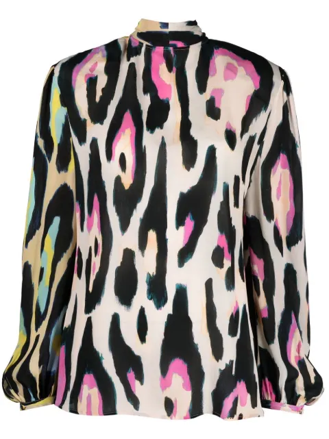 Roberto Cavalli camisa con estampado de leopardo