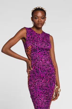 leopard-print fitted dress | Roberto Cavalli Cocktail u0026 Party Dresses