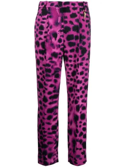 Roberto Cavalli graphic-print straight trousers