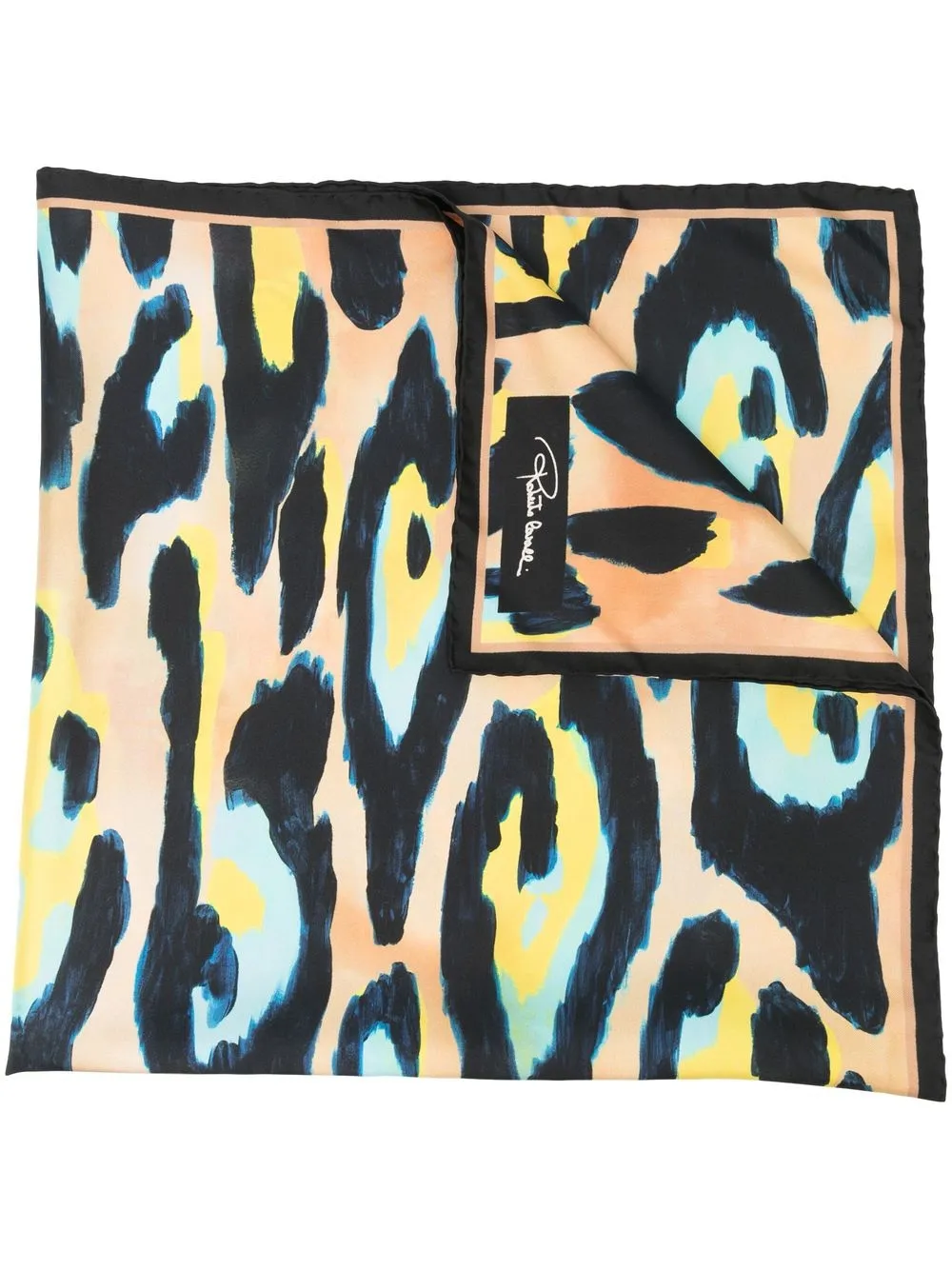 

Roberto Cavalli animal-print silk scarf - Neutro