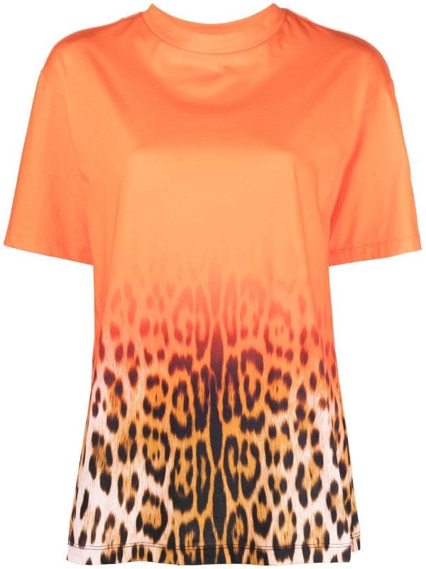 Roberto Cavalli tiger-print short-sleeved T-shirt - Farfetch