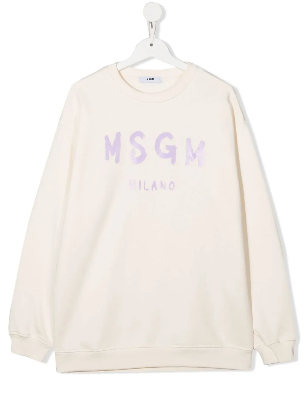 

MSGM Kids sudadera de manga larga con logo - Neutro