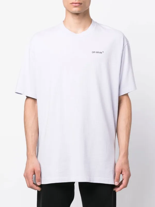 Off-White Caravaggio Arrow short-sleeve T-shirt | Purple | FARFETCH