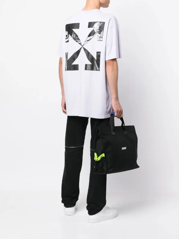 Off-White Caravaggio Arrow short-sleeve T-shirt | Purple | FARFETCH
