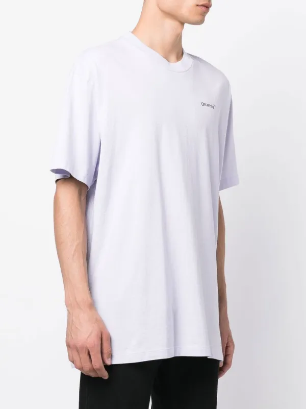 Off-White Caravaggio Arrow short-sleeve T-shirt | Purple | FARFETCH