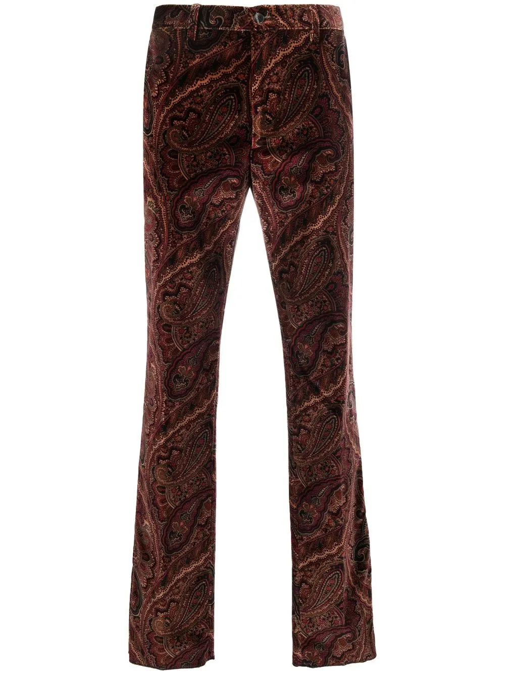 

ETRO pantalones skinny con estampado de cachemira - Rojo