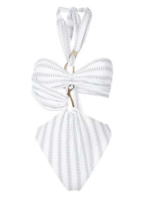 Maillot de bain asymétrique à dos-nu - Amir Slama - Modalova