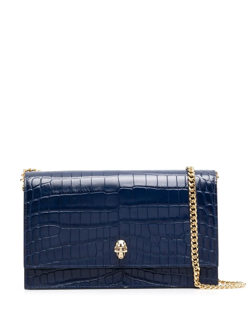 

Alexander McQueen bolsa crossbody Skull - Azul