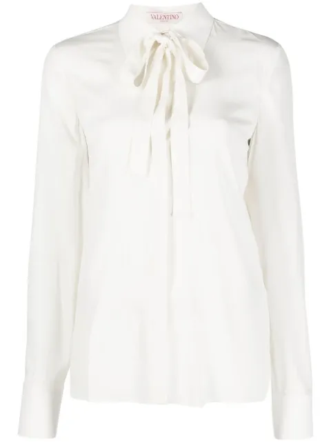 Valentino Garavani pussy-bow blouse