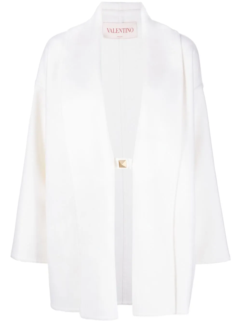 

Valentino Rockstud single-breasted coat - Neutrals