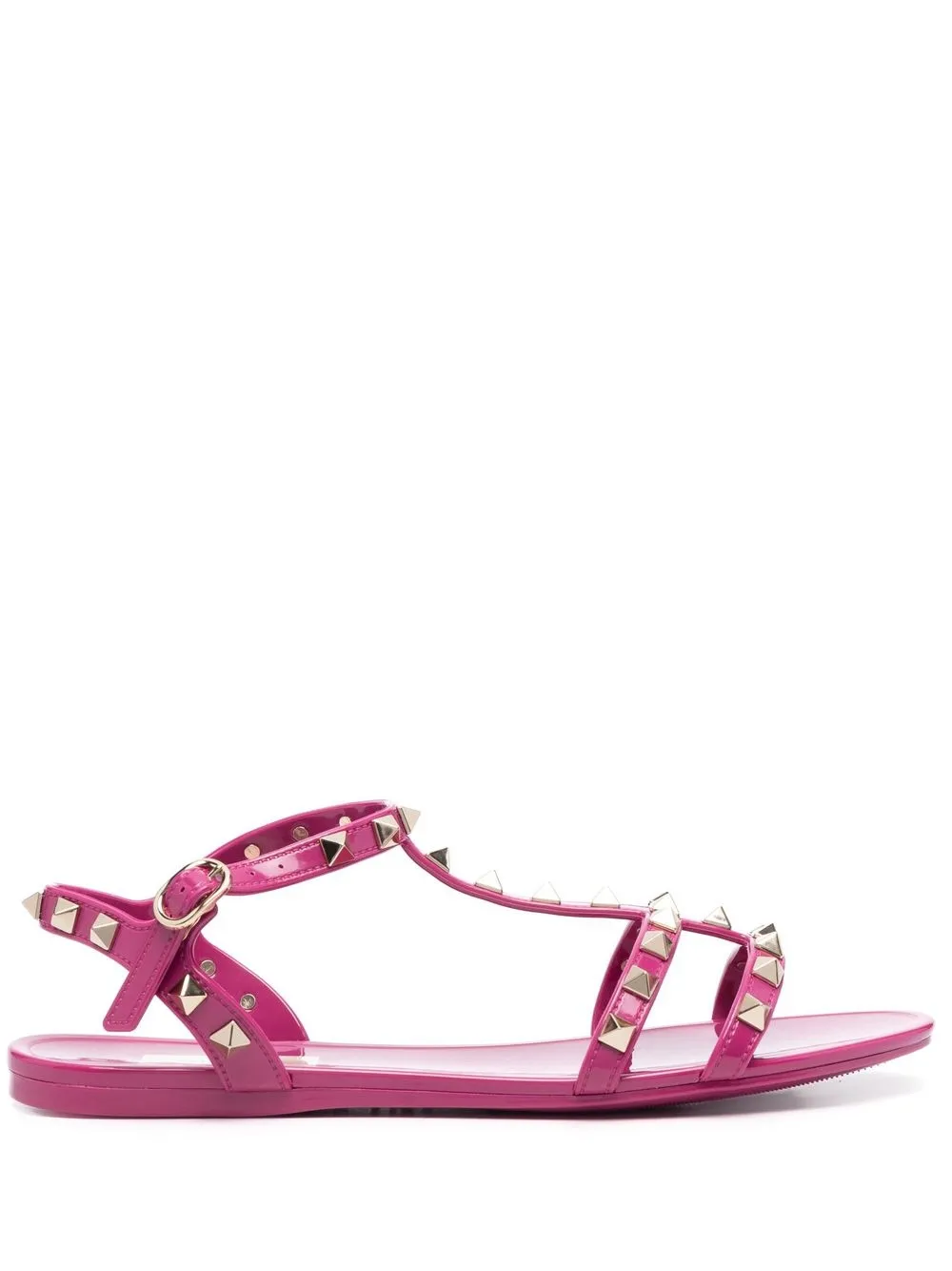 

Valentino Garavani Rockstud flat sandals - Pink