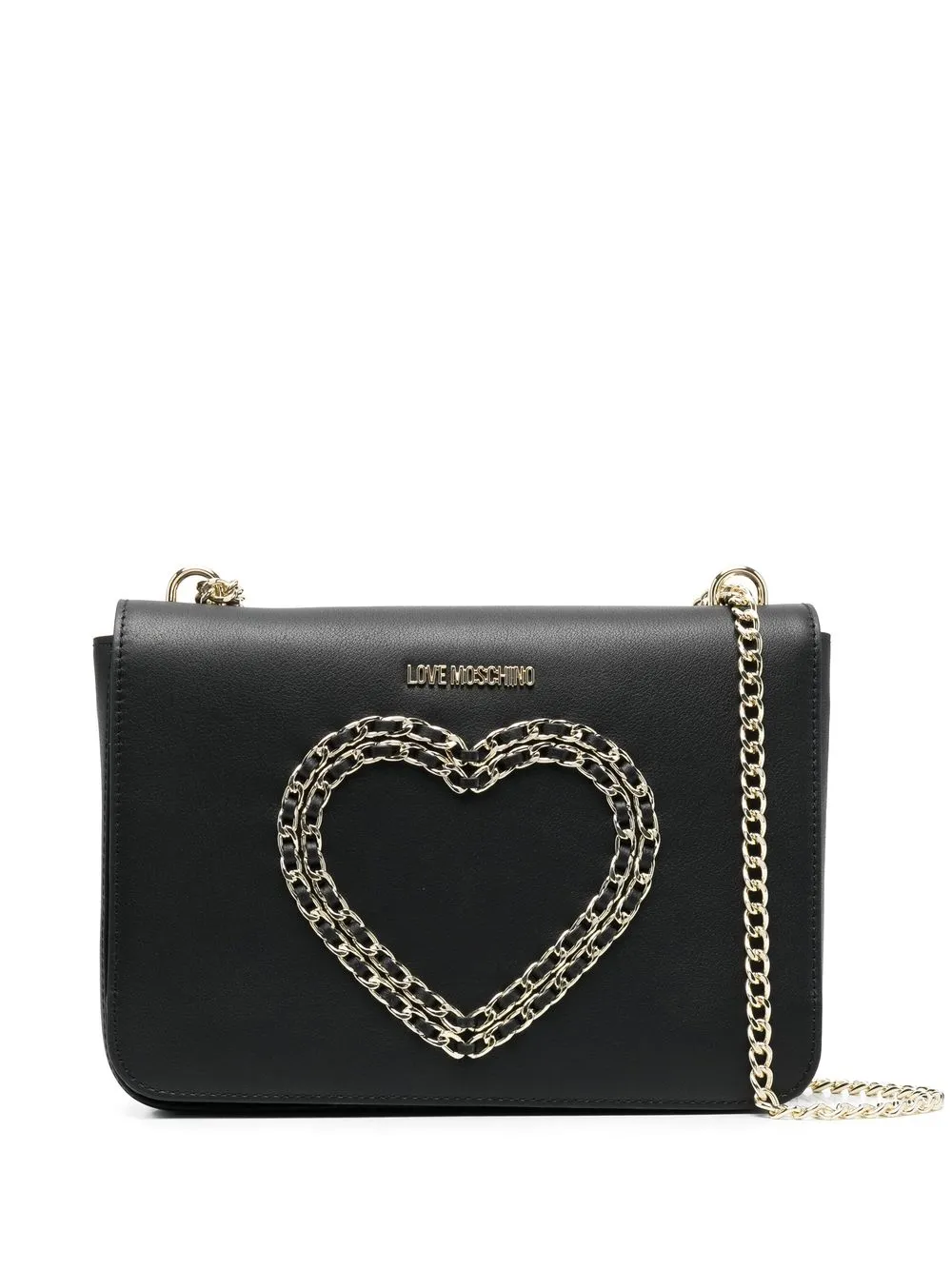 

Love Moschino bolsa de hombro con cadena - Negro