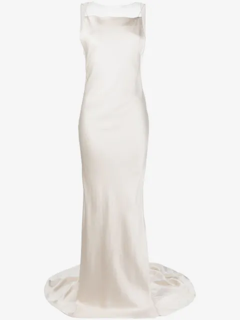 Maison Margiela hammered satin gown