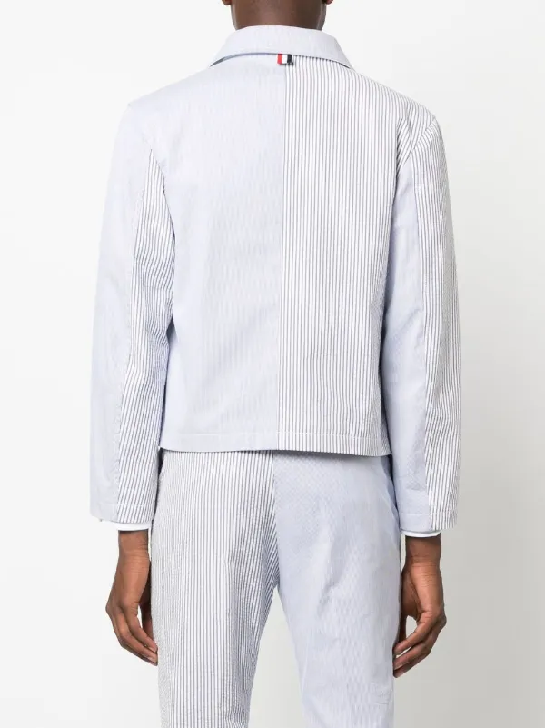 Thom Browne｜JACKETS (CONCEALED ZIP GOLF JACKET IN 2 PLY Thom Browne Concealed Zip Golf Jacket Thom Browne
