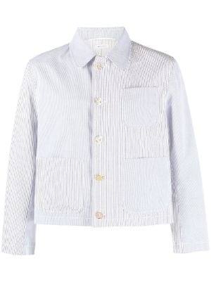 Thom Browne Denim-tweed Shirt Jacket In Blue