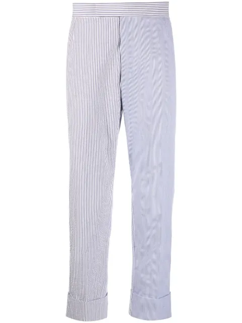 Thom Browne cropped seersucker trousers