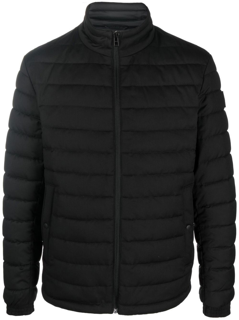 Hugo Boss Mock-neck Puffer Jacket In Black | ModeSens