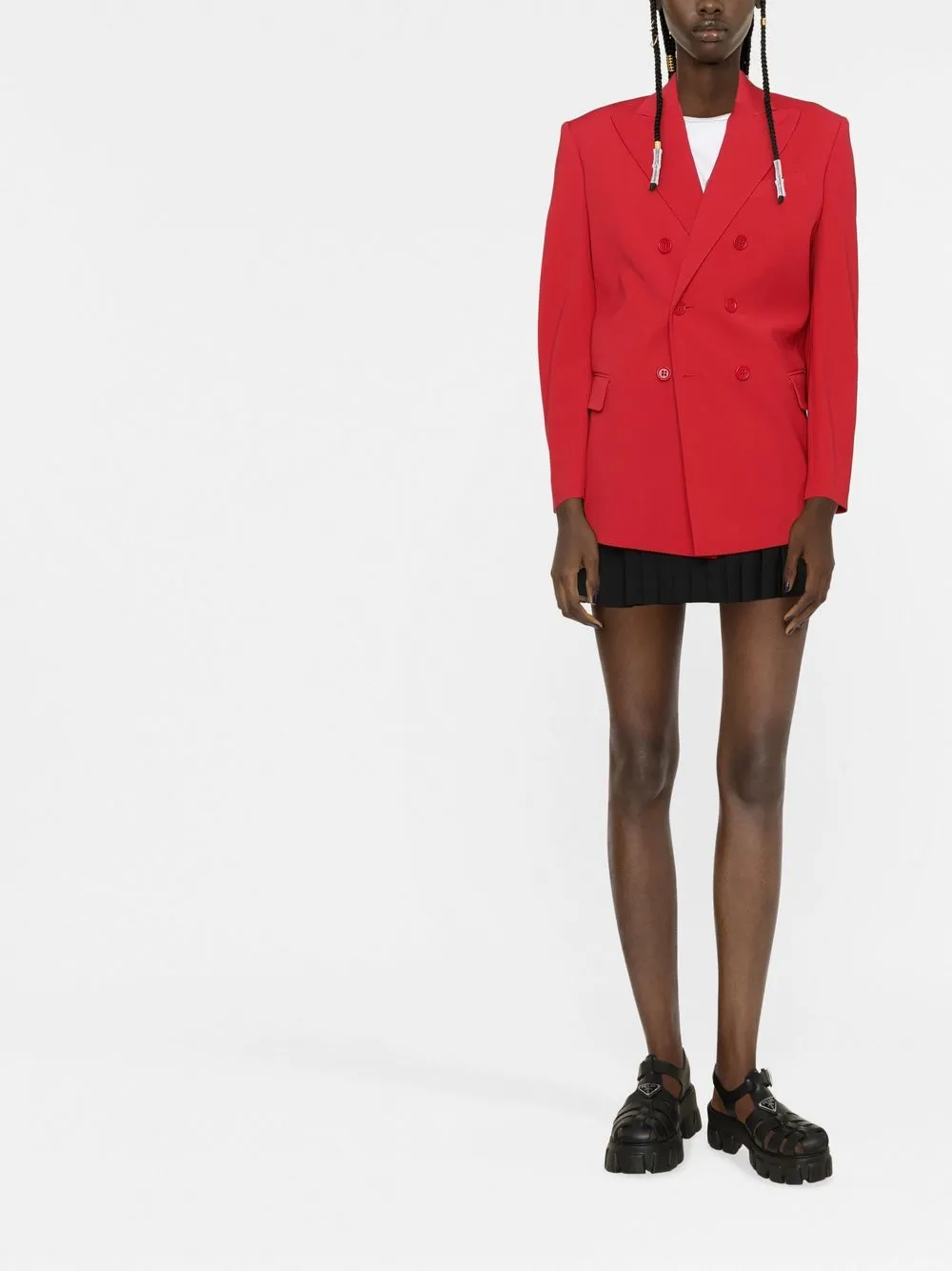 RED Valentino Blazer met dubbele rij knopen - Rood