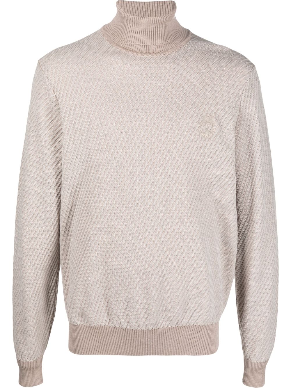 Billionaire roll-neck knit jumper - Neutrals