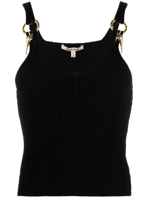 Roberto Cavalli ribbed-knit tank top 