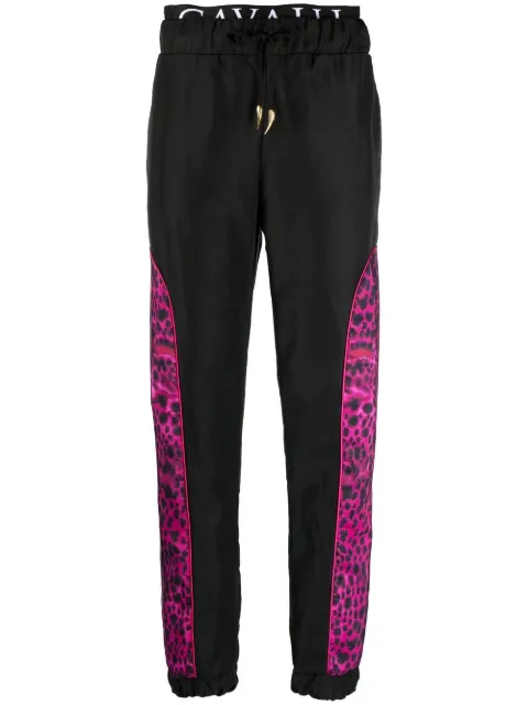 Roberto Cavalli pants con paneles estampados